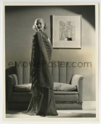 7h079 ANITA LOUISE 8.25x10 still 1936 in charming evening gown of beauty crepe by Welbourne!