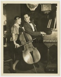 7h124 BEST OF ENEMIES 8x10.25 still 1933 Buddy Rogers in duet with Marion Nixon playing cello!