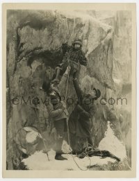 7h134 BEYOND THE ROCKS 8x10 still 1922 Rudolph Valentino helps Gloria Swanson climb mountain, rare!