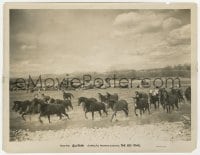 7h140 BIG TRAIL 8x10.25 still 1930 great image of horses & cattle crossing a wide river!