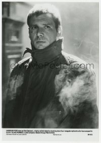 7h147 BLADE RUNNER 7x10 still 1982 best close portrait of Harrison Ford as Rick Deckard!