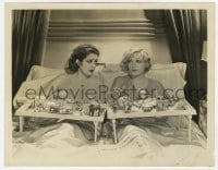 7h152 BLONDIE OF THE FOLLIES 8x10.25 still 1932 c/u of Marion Davies & Billie Dove eating in bed!