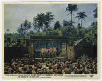7h007 BRIDGE ON THE RIVER KWAI color 8x10 still 1958 prisoners entertained by men in drag!