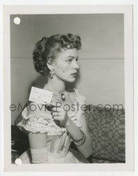 7h169 BRIGHT LEAF makeup continuity 4x5.25 photo 1950 Lauren Bacall
