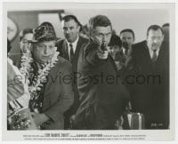 7h179 BULLITT 8x10 still 1968 close up of Steve McQueen in gunfight at airport carousel!