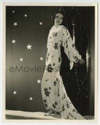 7h197 CAROL HUGHES 8x10.25 still 1936 modeling a striking harem hostess pajama outfit by Welbourne!