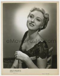 7h206 CELESTE HOLM 8x10.25 still 1950 portrait in lace top when she made Champagne for Caesar!