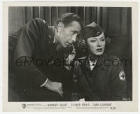 7h208 CHAIN LIGHTNING 8.25x10 still 1949 c/u of Humphrey Bogart & Red Cross nurse Eleanor Parker!