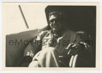 7h232 CLARK GABLE deluxe 5x7 still 1949 great candid portrait smoking cigar & wearing sunglasses!