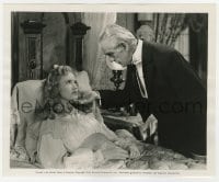 7h236 CLIMAX 8.25x10 still 1944 creepy Boris Karloff tells Susanna Foster to not be afraid of him!