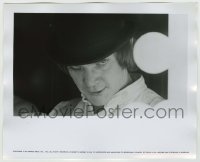 7h237 CLOCKWORK ORANGE deluxe 8x10 still 1972 intense super close up of Malcolm McDowell, Kubrick!