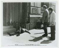 7h286 DIRTY HARRY 8.25x10 candid still 1971 Don Siegel tells Clint Eastwood how to do classic scene!