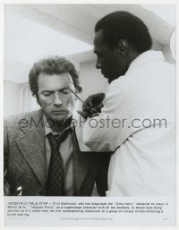 7h284 MAGNUM FORCE 7.5x9.75 still 1971 Clint Eastwood getting stitches after a brutal beating!