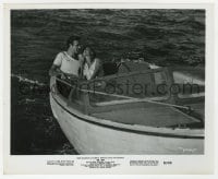 7h312 DR. NO 8.25x10 still 1963 Sean Connery as James Bond on boat with sexy Ursula Andress!