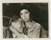 7h318 DUMMY 8x10 still 1929 great close up of Zasu Pitts comforting happy Jack Oakie!