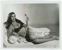 7h326 EDY WILLIAMS 8.25x10 still 1967 super sexy portrait in bikini & heels with telephone!