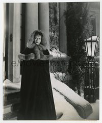 7h347 EXPERIMENT PERILOUS 7.25x8.75 still 1944 c/u of Hedy Lamarr wearing fur cloak in the snow!