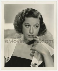 7h350 FANNY BRICE deluxe 8x10 still 1938 head & shoulders portrait by Clarence Sinclair Bull!
