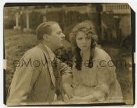 7h408 GLORIOUS LADY 8x10 still 1919 close up of Matt Moore staring at upset pretty Olive Thomas!