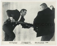 7h415 GOLDFINGER 8.25x10 still 1964 Sean Connery as James Bond fighting Harold Oddjob Sakata!