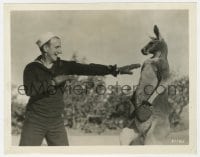 7h440 HELL BELOW 8x10.25 still 1933 great close up of Jimmy Durante boxing with kangaroo!