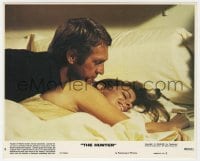 7h016 HUNTER 8x10 mini LC #5 1980 close up of Steve McQueen in bed with sexy Kathryn Harrold!