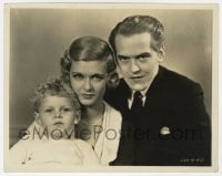 7h462 HUSH MONEY 8x10 still 1931 portrait of Joan Bennett, Hardie Albright & young Ronnie Cosby!