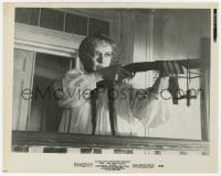 7h463 HUSH...HUSH, SWEET CHARLOTTE 8.25x10.25 still 1965 close up of crazy Bette Davis aiming gun!