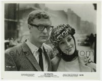 7h477 IPCRESS FILE 8x10 still 1965 c/u of Michael Caine with his arm around pretty Sue Lloyd!