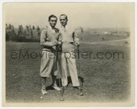 7h479 IRVING BERLIN/AL JOLSON 8x10.25 news photo 1928 all time legends on Hollywood golf course!