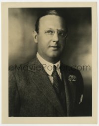 7h506 JESSE L. LASKY 8x10 still 1930s head & shoulders portrait of the Paramount producer!