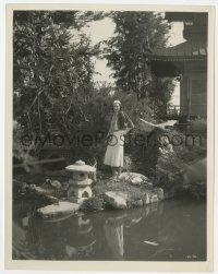 7h508 JILL ESMOND 8x10.25 still 1930s charming English actress in Japanese Gardens by Longet!