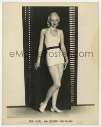 7h524 JUNE LANG 8x10.25 still 1935 sexy full-length Fox portrait modeling a swimsuit!