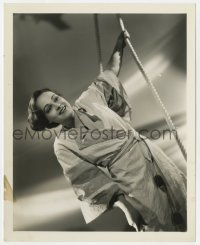 7h528 KATHERINE DEMILLE deluxe 8x10 still 1930s pretty smiling portriat holding onto rope!