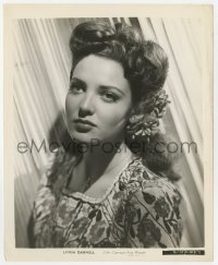 7h566 LINDA DARNELL 8.25x10 still 1940s head & shoulders portrait of the sexy Fox actress!
