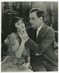 7h568 LITTLE FOOL 7.5x9 still 1921 close up of angry Milton Sills choking Frances Wadsworth!