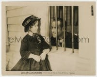 7h571 LITTLEST REBEL 8x10 still 1935 adorable Shirley Temple smiles at Jack Holt behind bars!