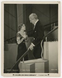 7h587 LOVE AMONG THE MILLIONAIRES 8x10.25 still 1930 Clara Bow tells Claude King she did it for love!