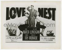 7h589 LOVE NEST 8.25x10 still 1951 great image of sexy Marilyn Monroe & co-stars on the half-sheet!