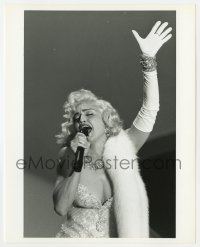 7h597 MADONNA 8x10 still 1991 the legendary pop star singing at the 63rd Annual Academy Awards!
