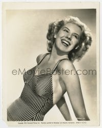7h613 MARIE MCDONALD 8x10 key book still 1942 smiling c/u of The Body in swimsuit for Lucky Jordan!
