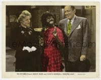 7h027 MINSTREL MAN color 8x10.25 still 1944 Benny Fields & Gladys George w/Judy Clark in blackface!