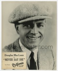 7h672 NEVER SAY DIE 7.5x9.25 still 1924 head & shoulders smiling portrait of Douglas MacLean!