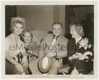 7h673 NEVER STEAL ANYTHING SMALL candid 8.25x10 still 1959 Cagney & Jones, Davies & Mrs. Gable!