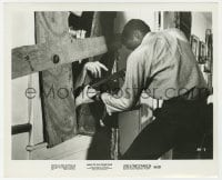 7h679 NIGHT OF THE LIVING DEAD 8.25x10 still 1968 Duane Jones shoots zombies through window!