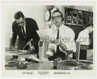 7h675 NIGHT OF THE LIVING DEAD 8.25x10 still 1968 Charles Craig reading the news on the radio!
