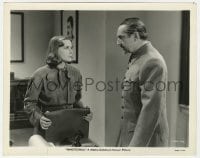 7h684 NINOTCHKA 8x10.25 still 1939 creepy Bela Lugosi glaring at pretty Greta Garbo!