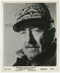 7h715 PATHS OF GLORY 8x10 still 1958 super close portrait of Adolphe Menjou as General Broulard!