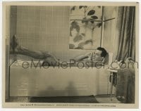 7h727 PILLOW TALK 8x10 still 1959 great image of naked Rock Hudson talking on phone in bath tub!