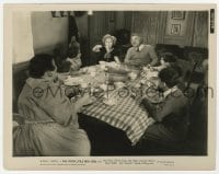 7h735 POOR LITTLE RICH GIRL 8x10.25 still 1936 Armetta & family watch Shirley Temple eat spaghetti!
